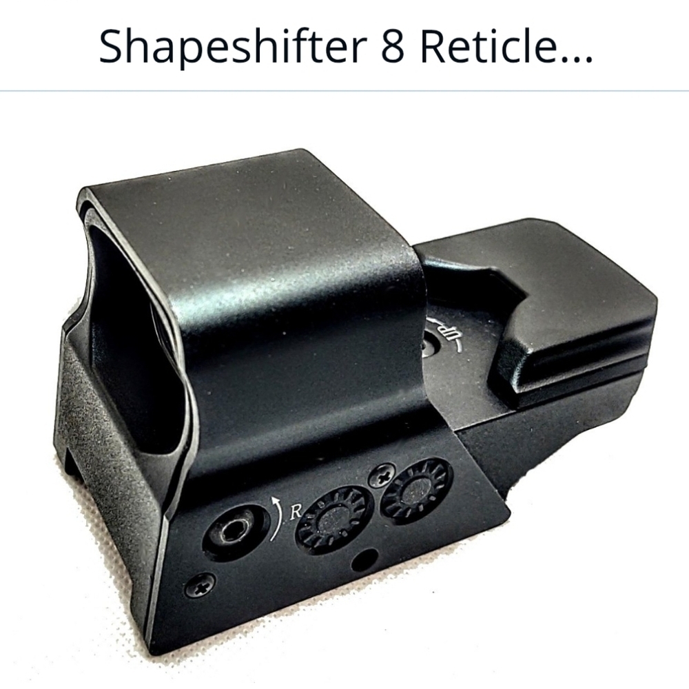 Patriot Optics Shapeshifter Holographic Sight 8 Reticle Red Green Rechargeable